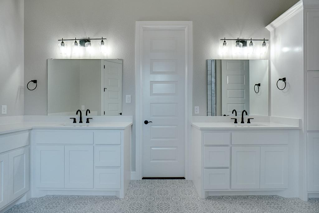 Bathroom in custom home by Living Stone Construction